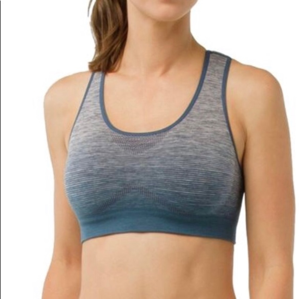 Dark steel blue Smartwool bra